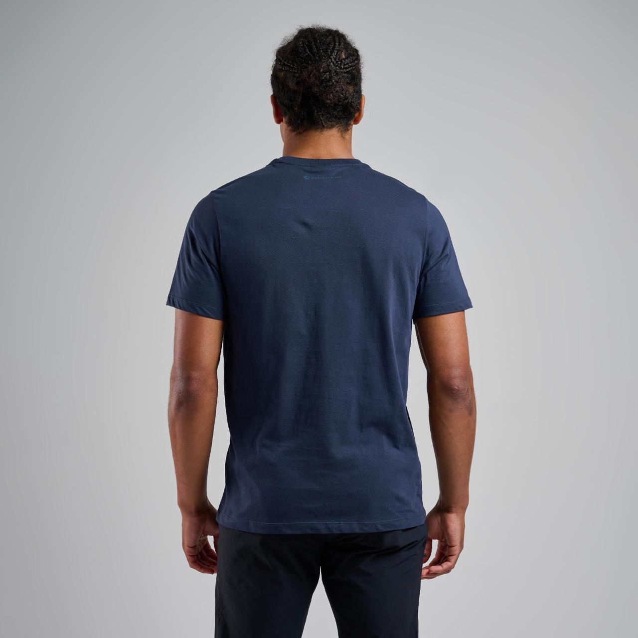 MONTANE MONO LOGO T-SHIRT-ECLIPSE BLUE-XL pánské tričko modré