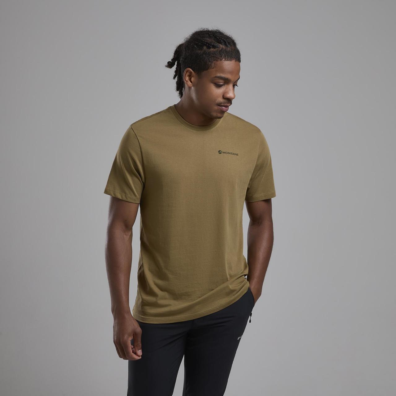 WEAR REPAIR TEE-OLIVE-S pánské tričko olivové 