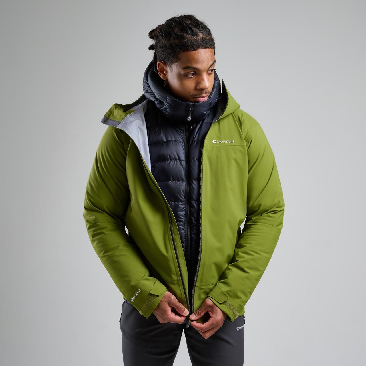 PHASE XT JACKET-ALDER GREEN-S pánská bunda zelená