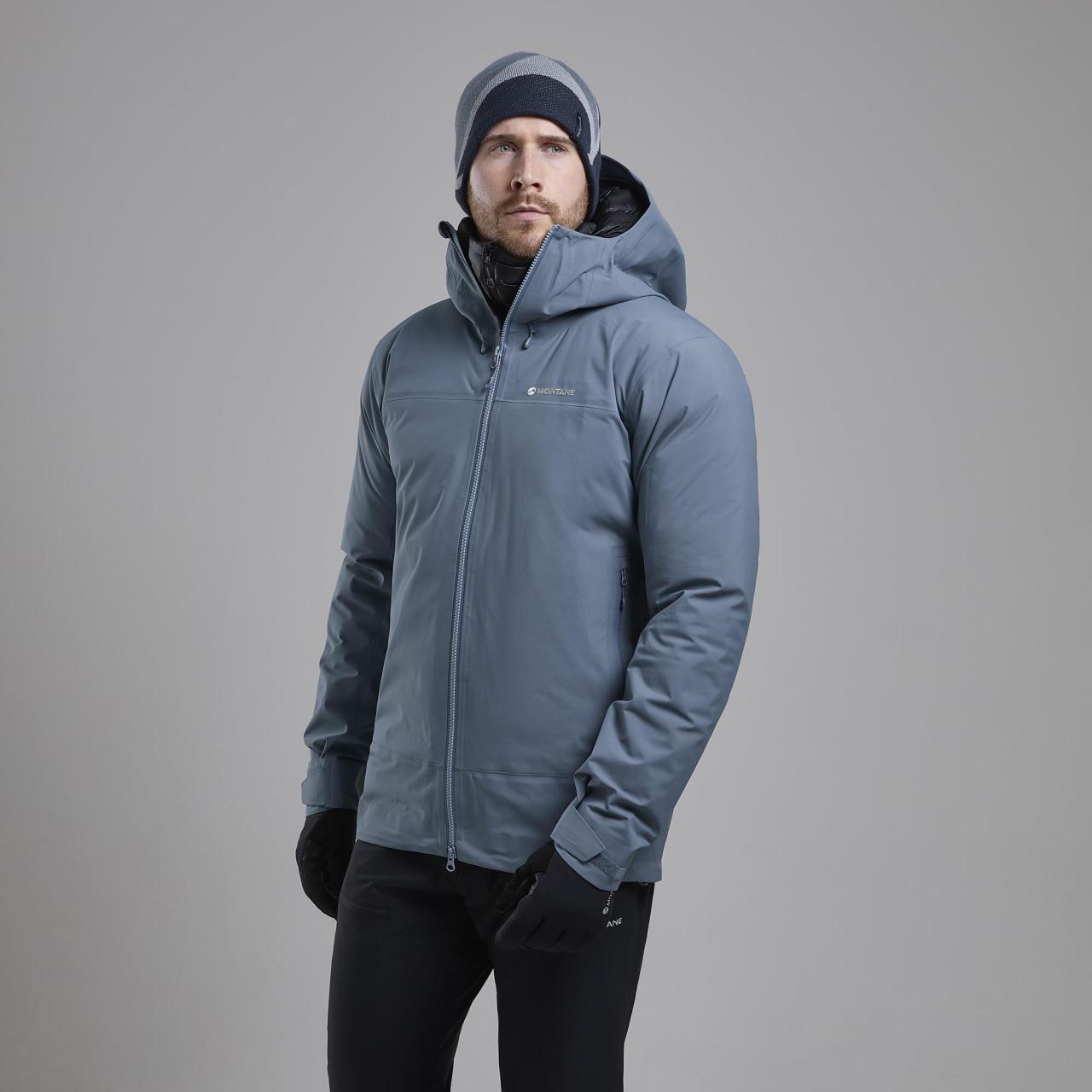 PHASE XT JACKET-STONE BLUE-S pánská bunda šedomodrá