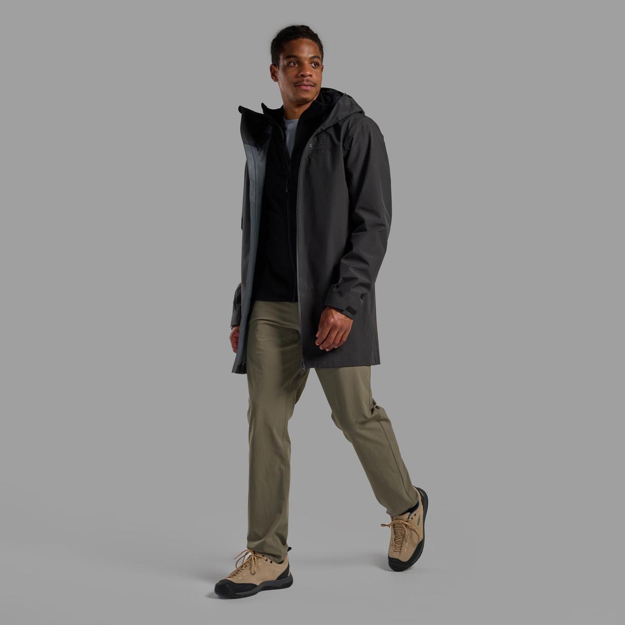 SPIRIT LONG JKT-MIDNIGHT GREY-M pánská bunda tmavě šedá