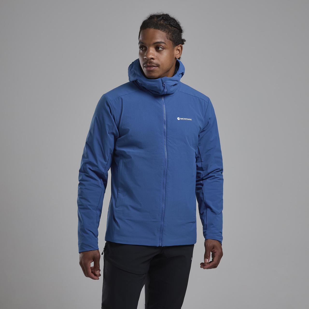 KHAMSIN HOODIE-NEPTUNE BLUE-XL pánská bunda modrá