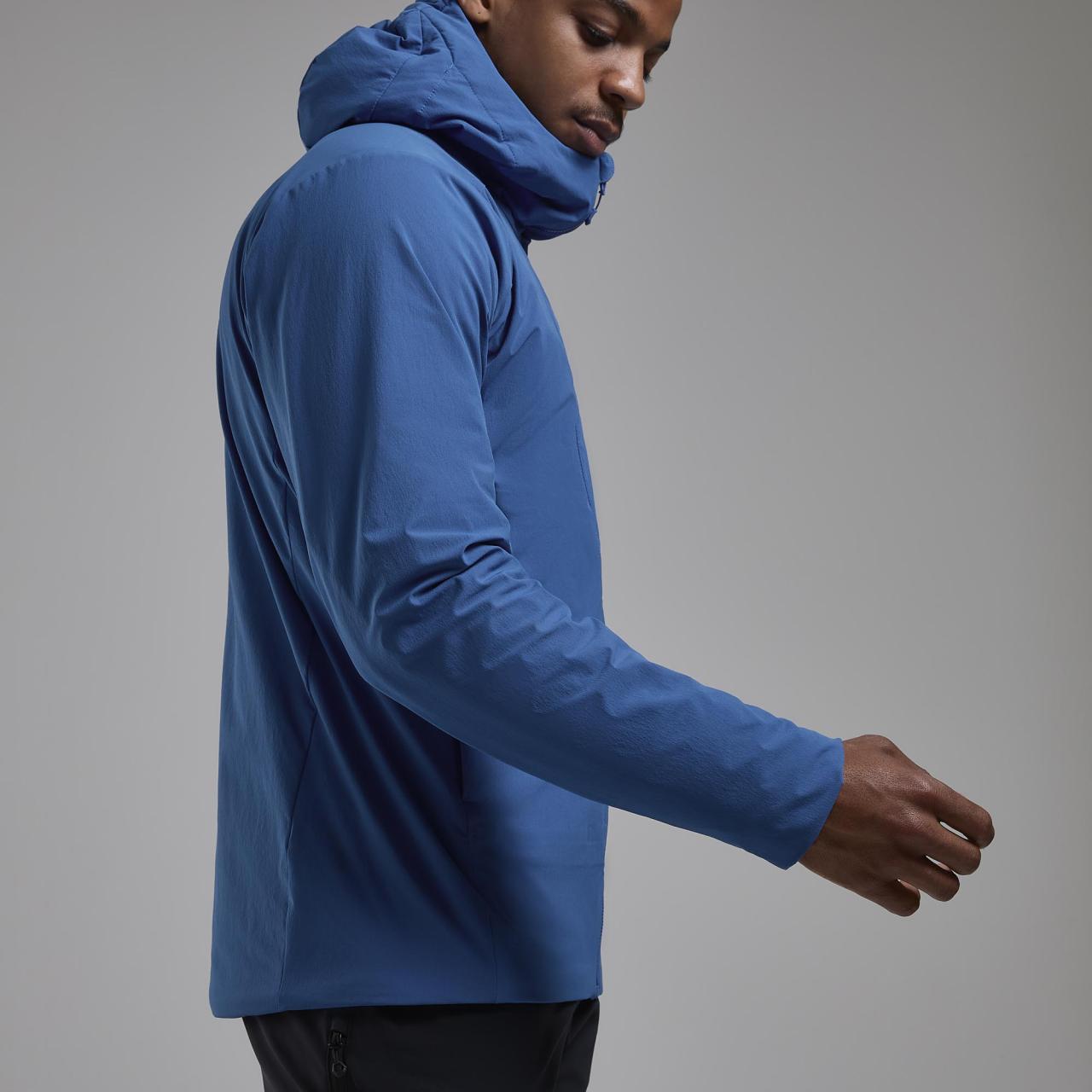 KHAMSIN HOODIE-NEPTUNE BLUE-XL pánská bunda modrá