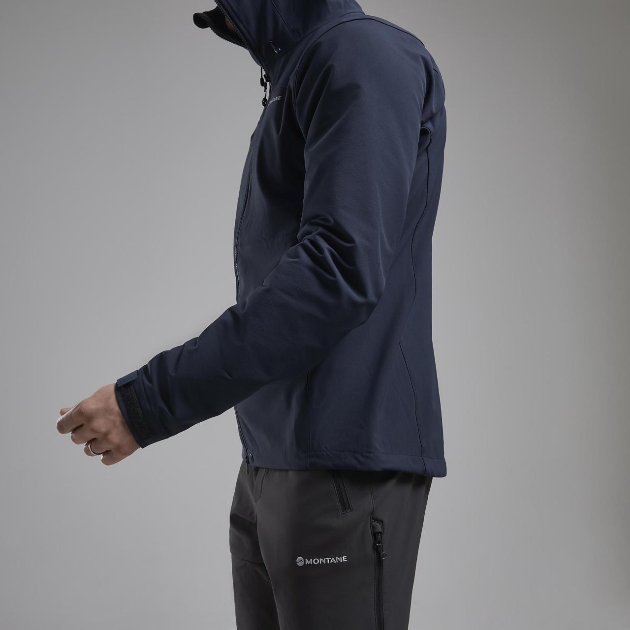 TENACITY XT HOODIE-ECLIPSE BLUE-M pánská bunda modrá