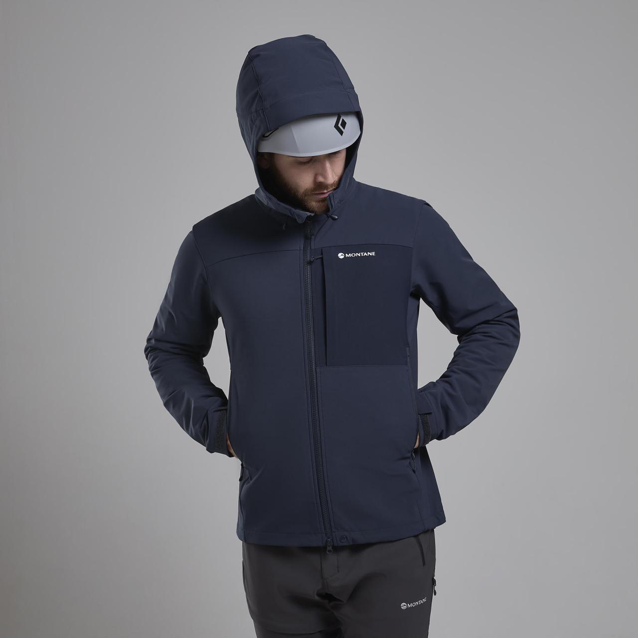 TENACITY XT HOODIE-ECLIPSE BLUE-S pánská bunda modrá