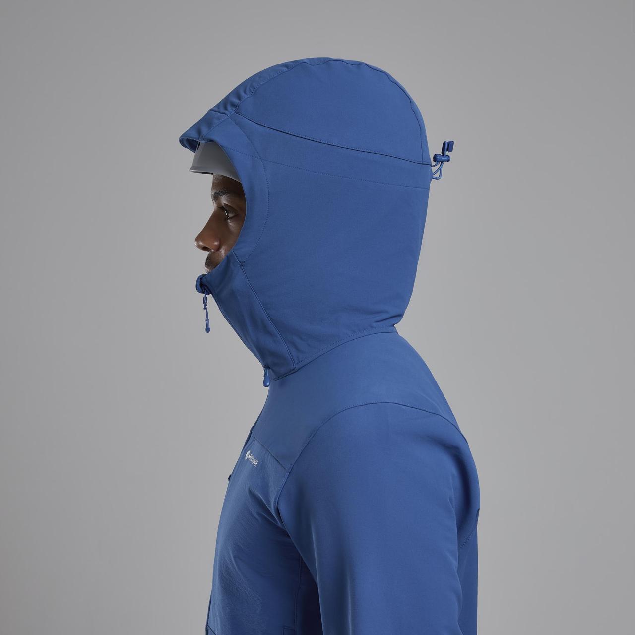 TENACITY XT HOODIE-NEPTUNE BLUE-M pánská bunda modrá