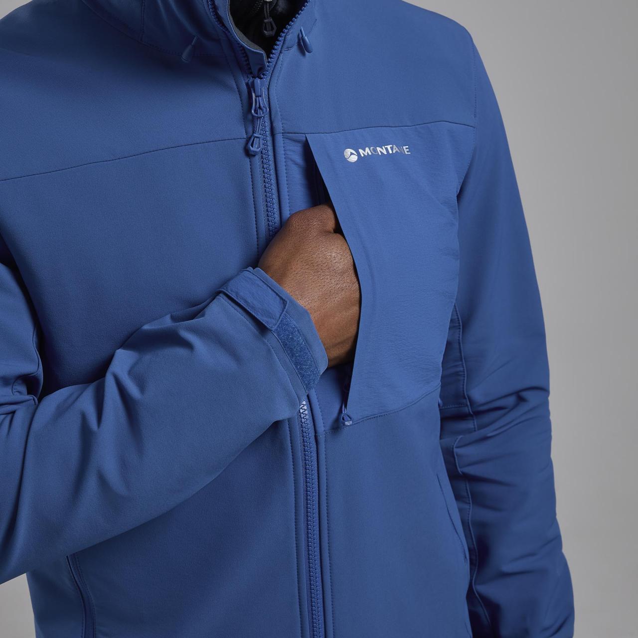 TENACITY XT HOODIE-NEPTUNE BLUE-XL pánská bunda modrá