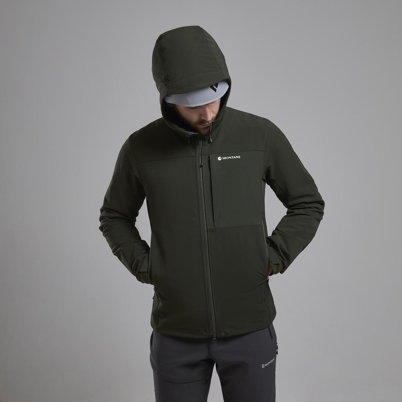 TENACITY XT HOODIE-OAK GREEN-L pánská bunda zelená