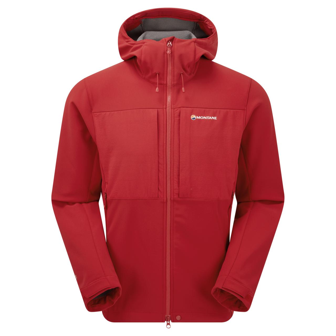 WINDJAMMER XPD HOODIE-ACER RED-S pánská bunda tmavě červená