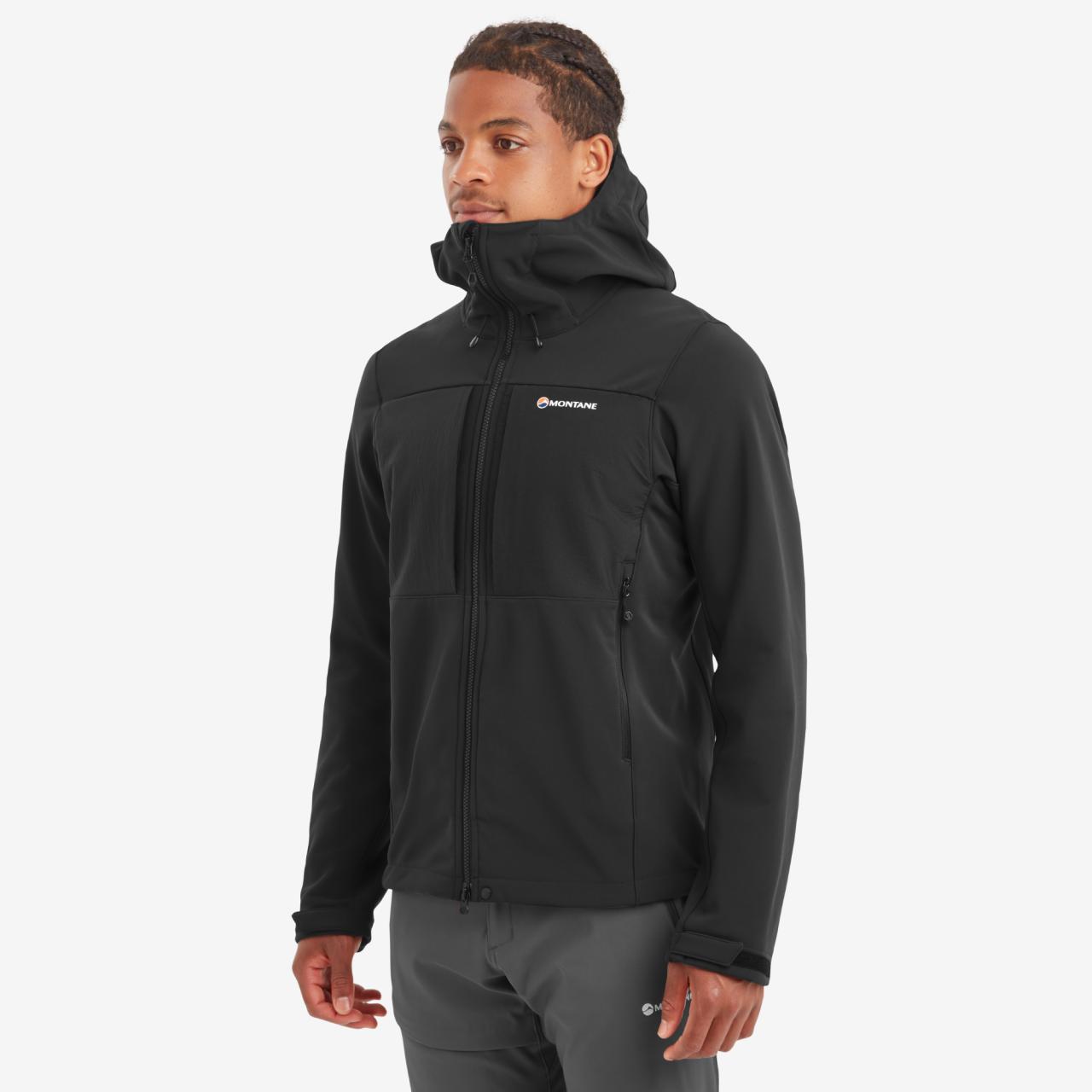 WINDJAMMER XPD HOODIE-BLACK-XL pánská bunda černá