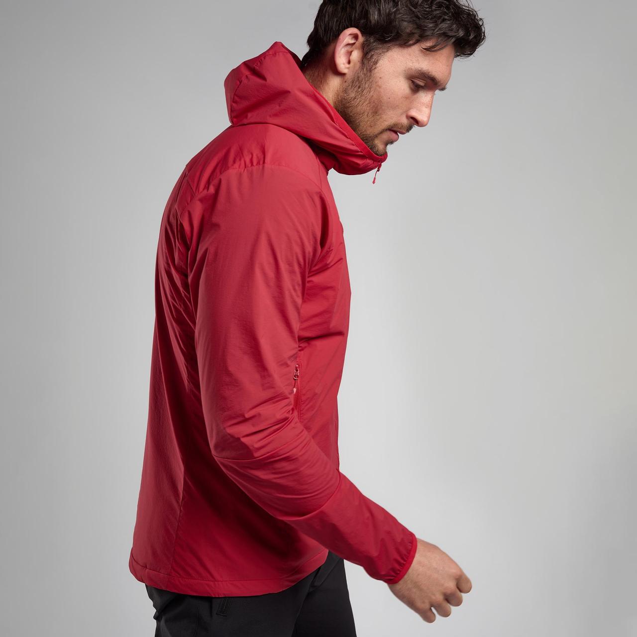 FIREBALL NANO HOODIE-ACER RED-XL pánská mikina červená