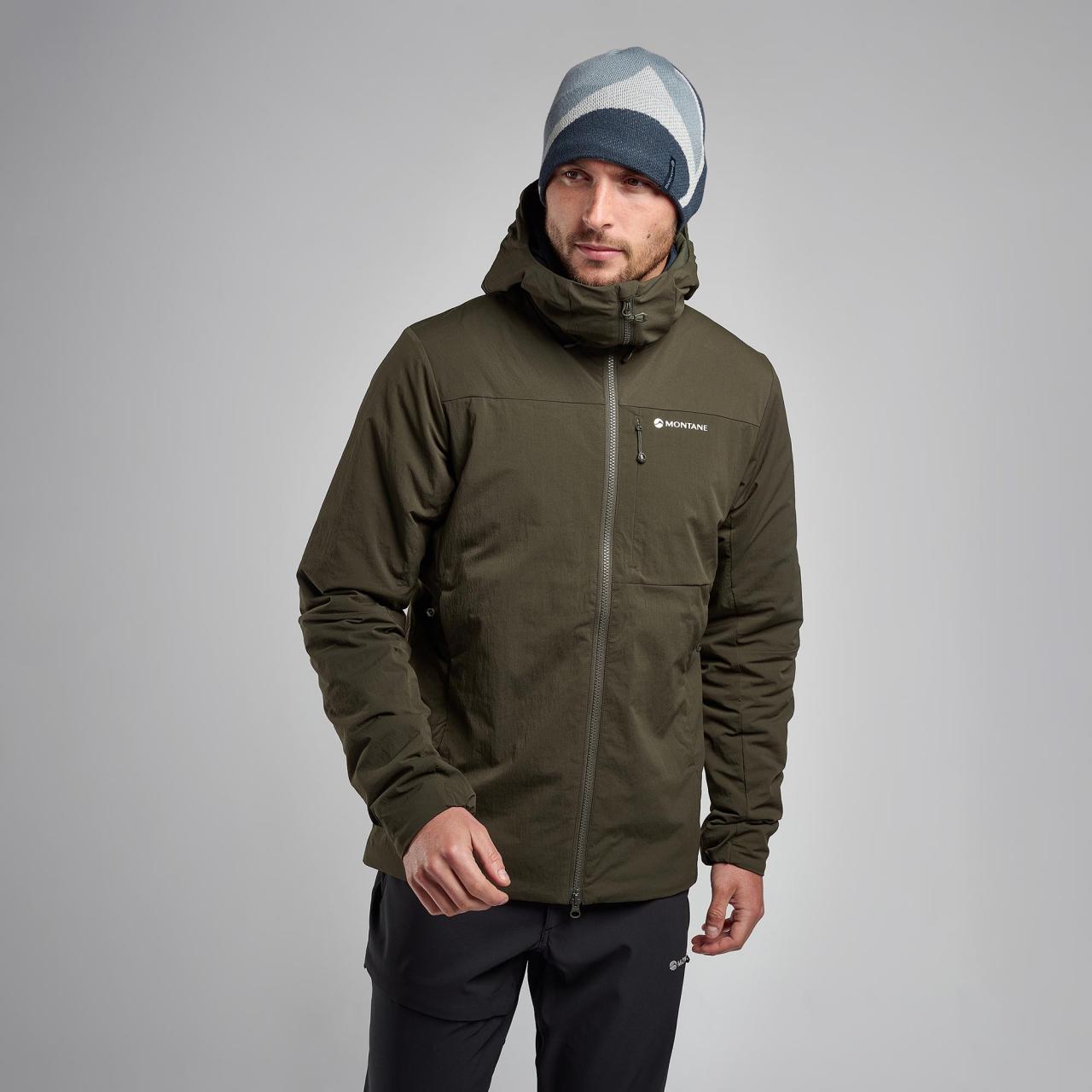 FIREBALL XT HOODIE-OAK GREEN-M pánská bunda zelená