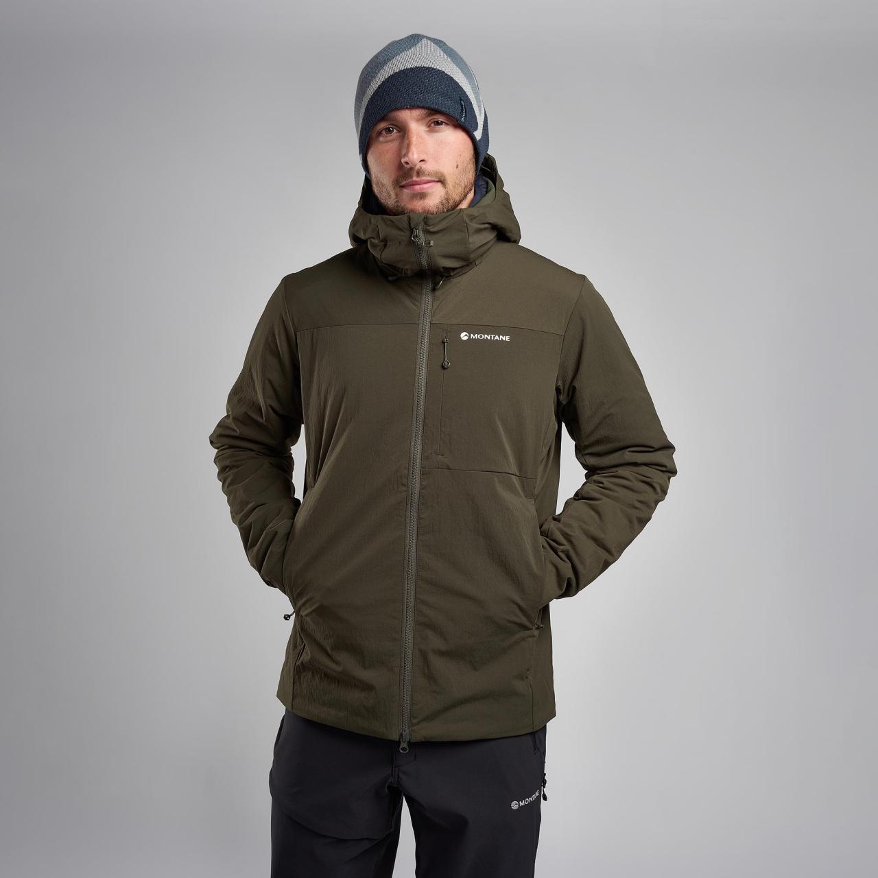 FIREBALL XT HOODIE-OAK GREEN-M pánská bunda zelená