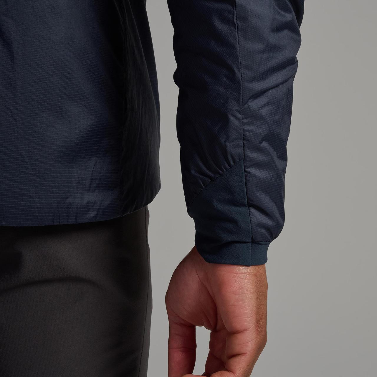 FORTES LITE HOODIE-ECLIPSE BLUE-M pánská bunda modrá