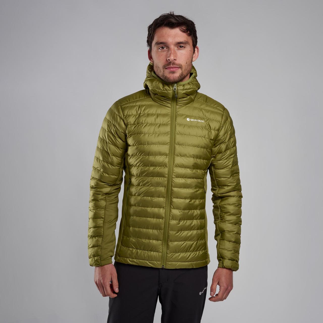 ICARUS LITE HOODIE-ALDER GREEN-S pánská bunda zelená