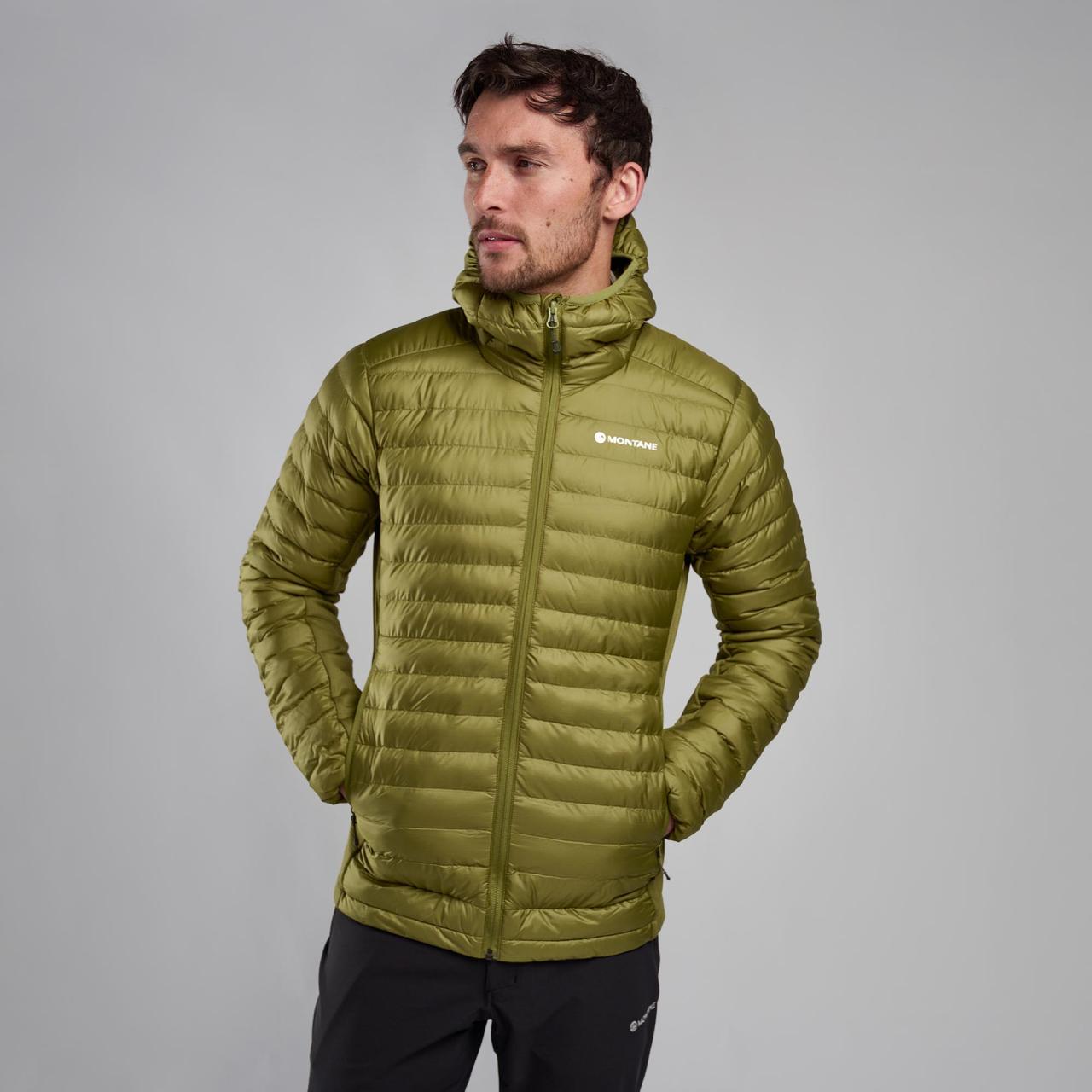 ICARUS LITE HOODIE-ALDER GREEN-L pánská bunda zelená