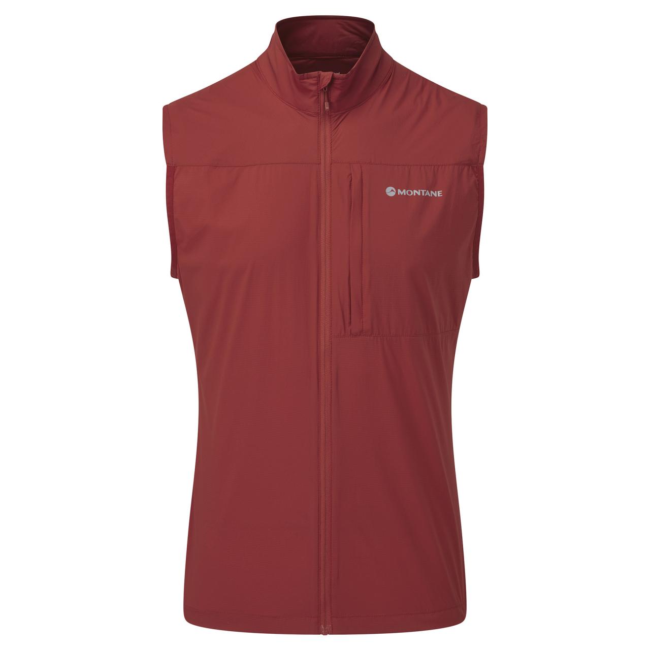 FEATHERLITE GILET-ACER RED-L pánská vesta tmavě červená