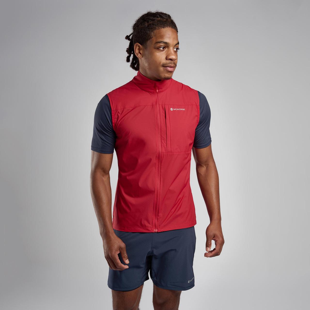 FEATHERLITE GILET-ACER RED-XL pánská vesta tmavě červená