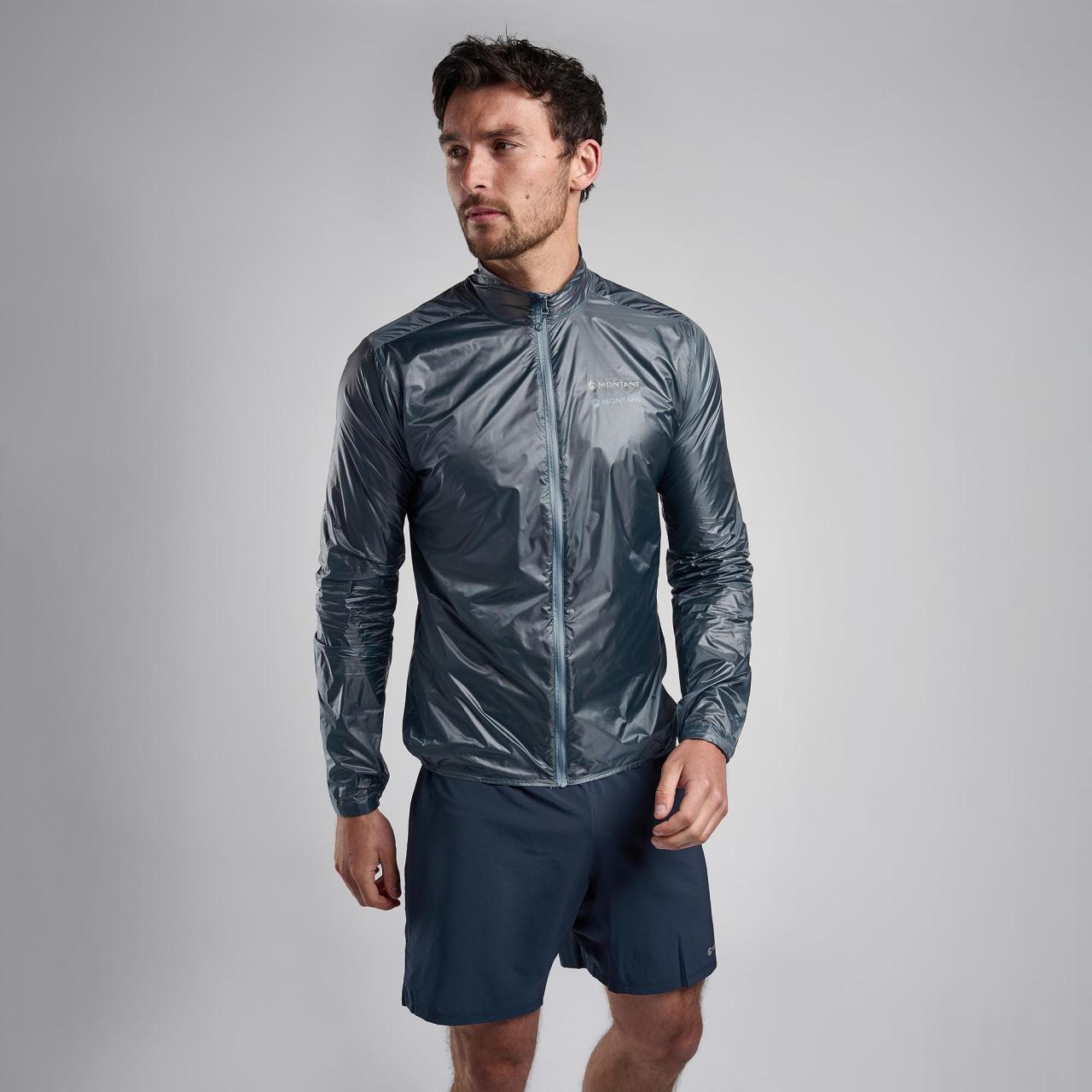 FEATHERLITE NANO JACKET-STONE BLUE-S pánská bunda šedomodrá