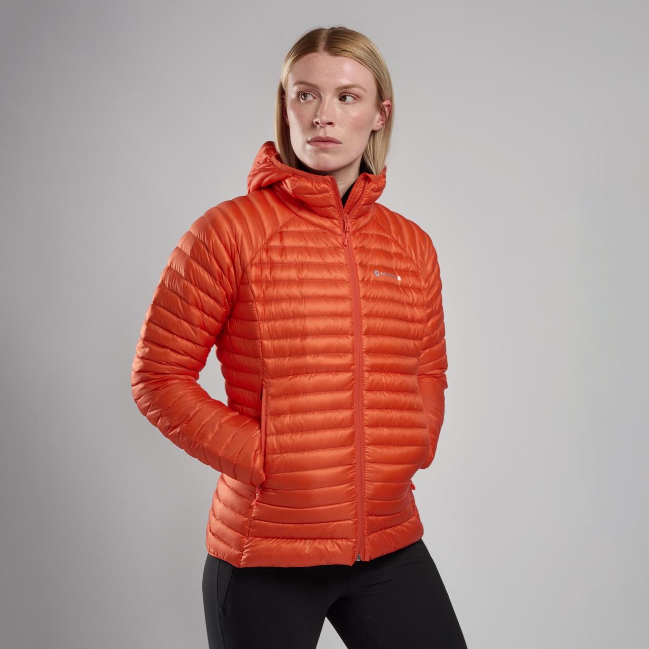 FEM ANTI-FREEZE LITE HOODIE-TIGERLILY-UK10/S dámská bunda oranžová