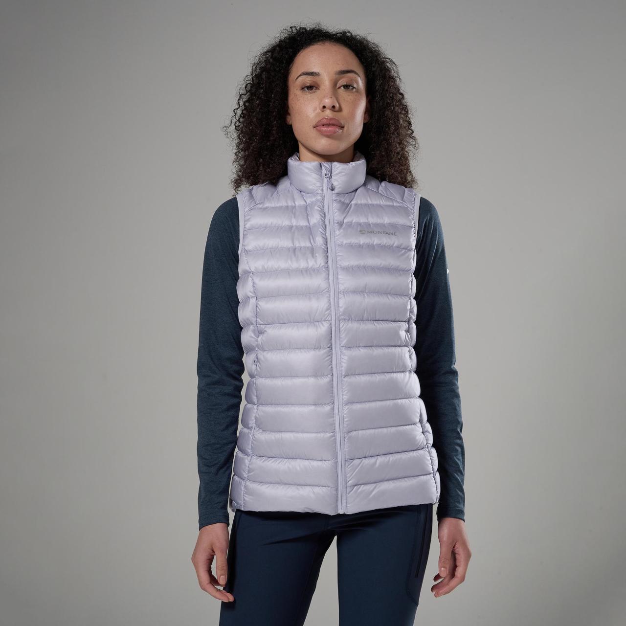 FEM ANTI-FREEZE VEST-LILAC HAZE-UK10/S dámská vesta šedofialová