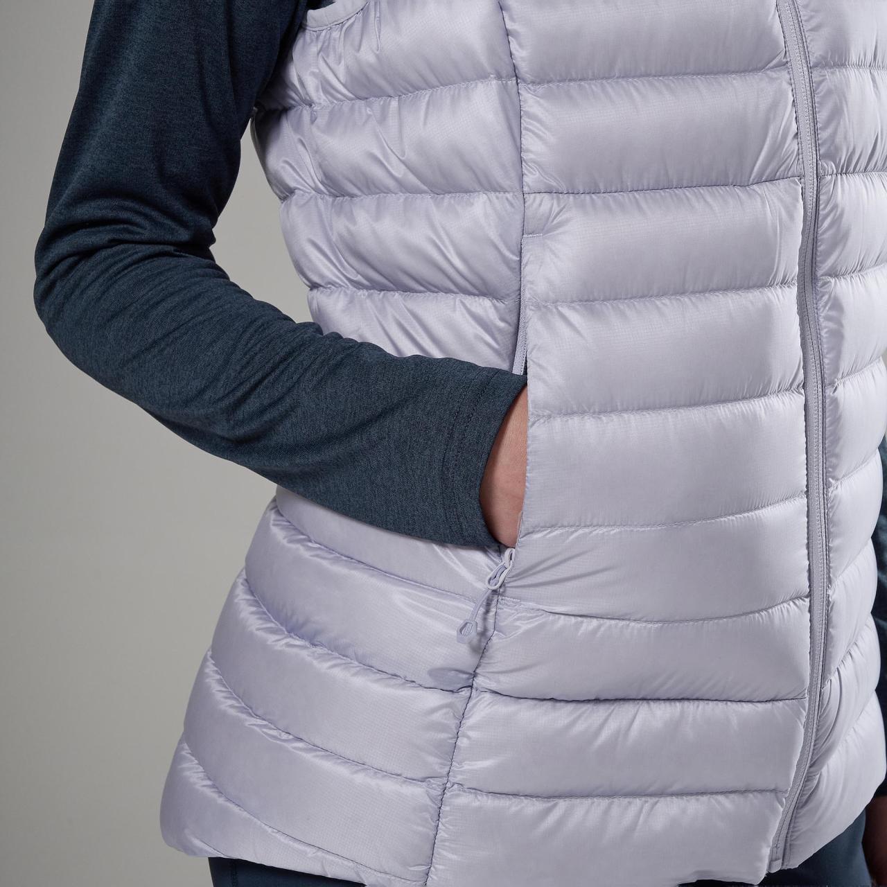 FEM ANTI-FREEZE VEST-LILAC HAZE-UK10/S dámská vesta šedofialová