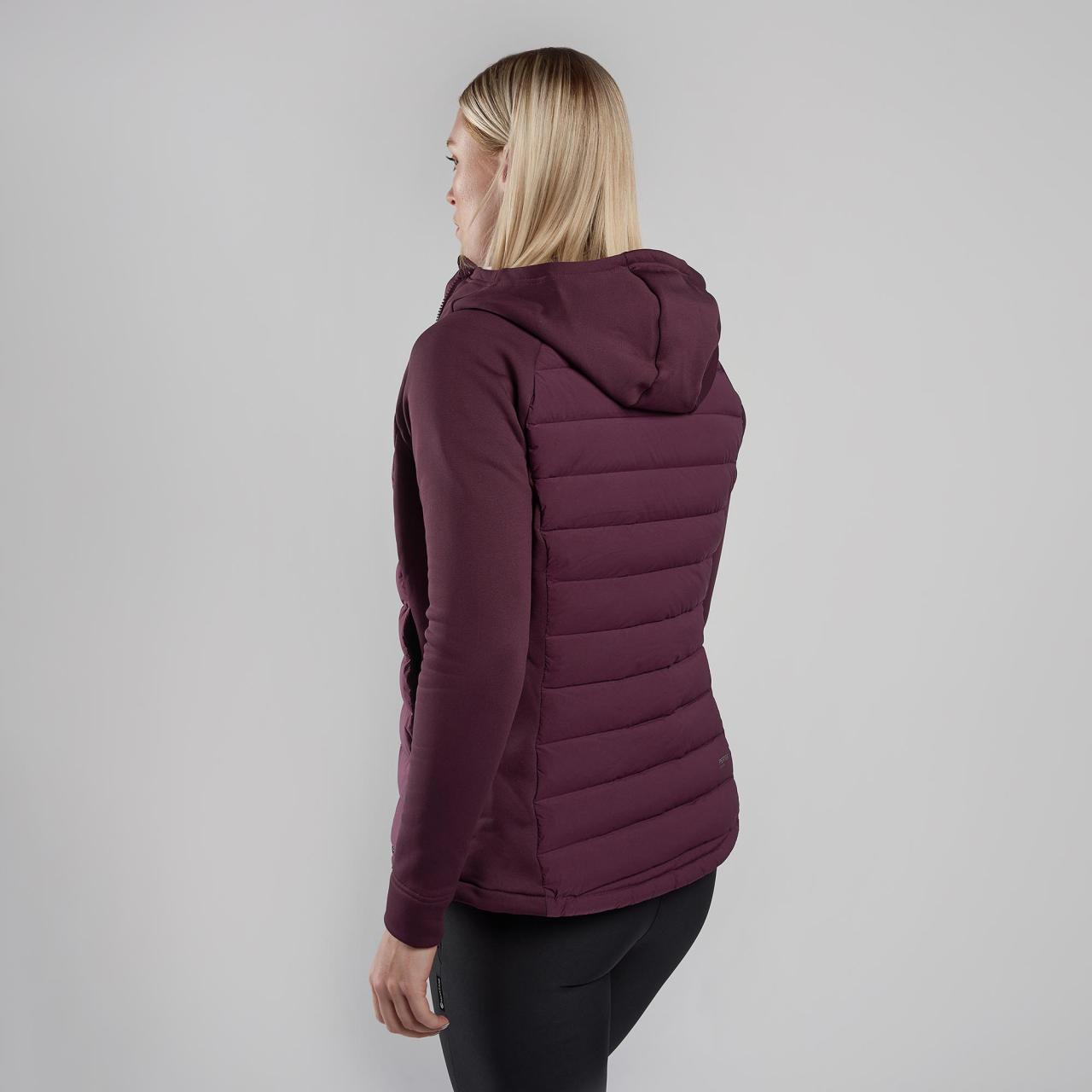 FEM COMPOSITE HOODIE-MULBERRY-UK16/XL dámská bunda hnědofialová