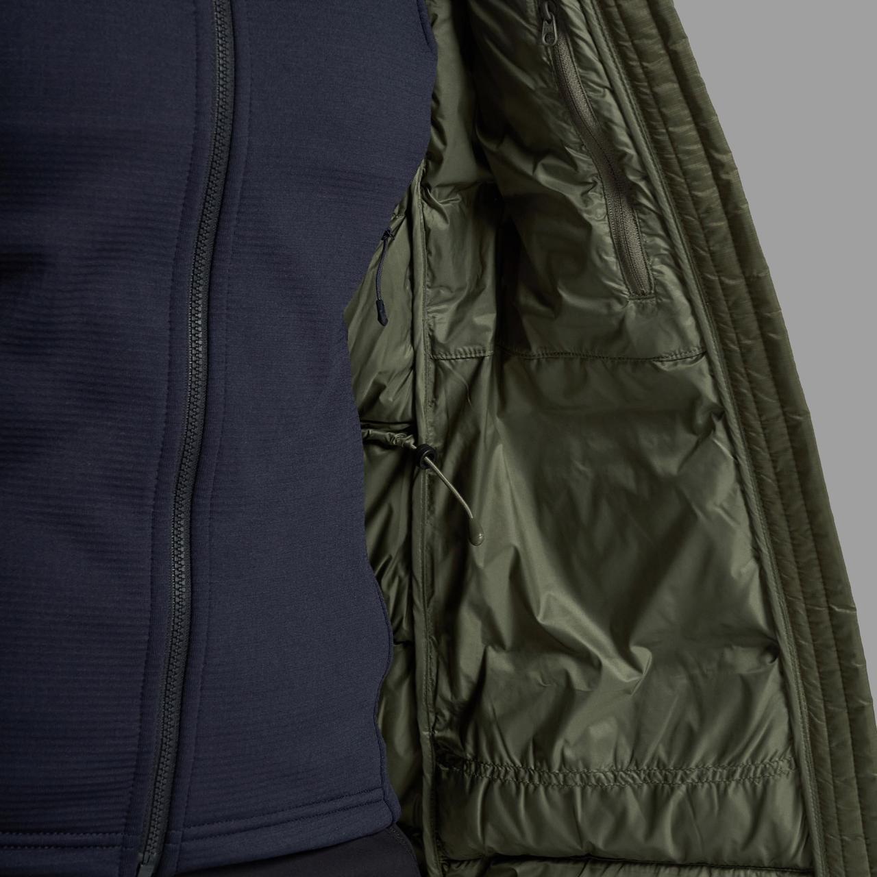 FEM POLARON XT HOODIE-CAPER-UK8/XS dámský kabát olivový