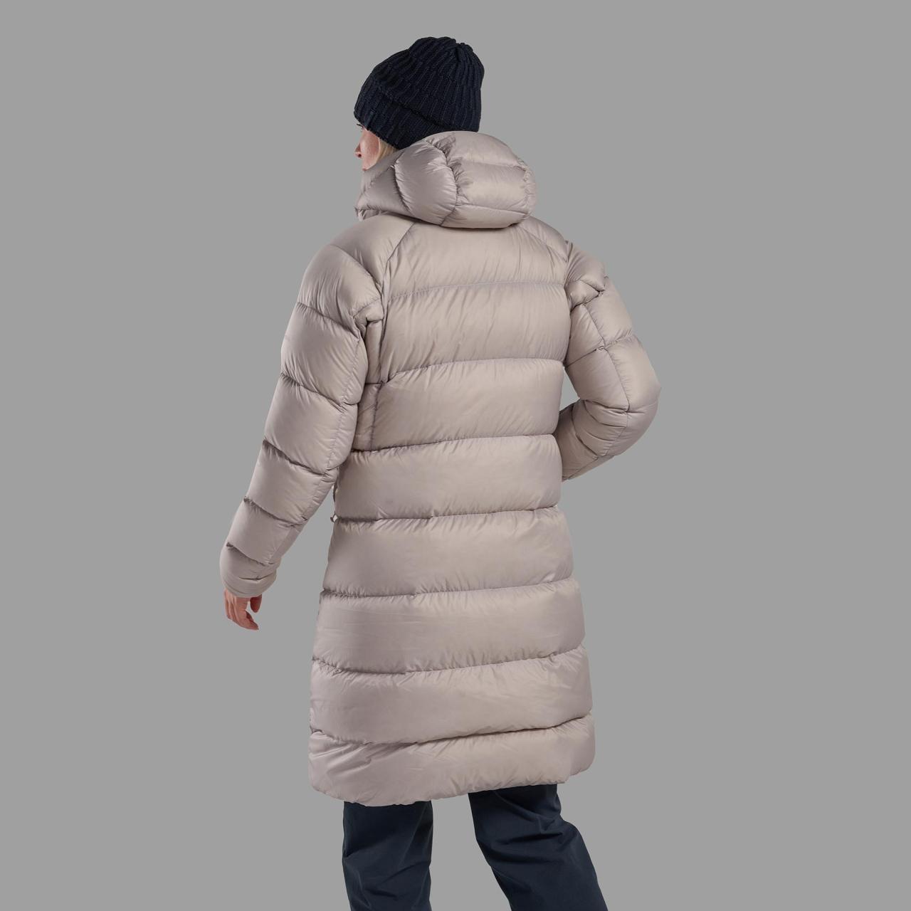 FEM POLARON XT HOODIE-OYSTER-UK10/S dámský kabát béžový