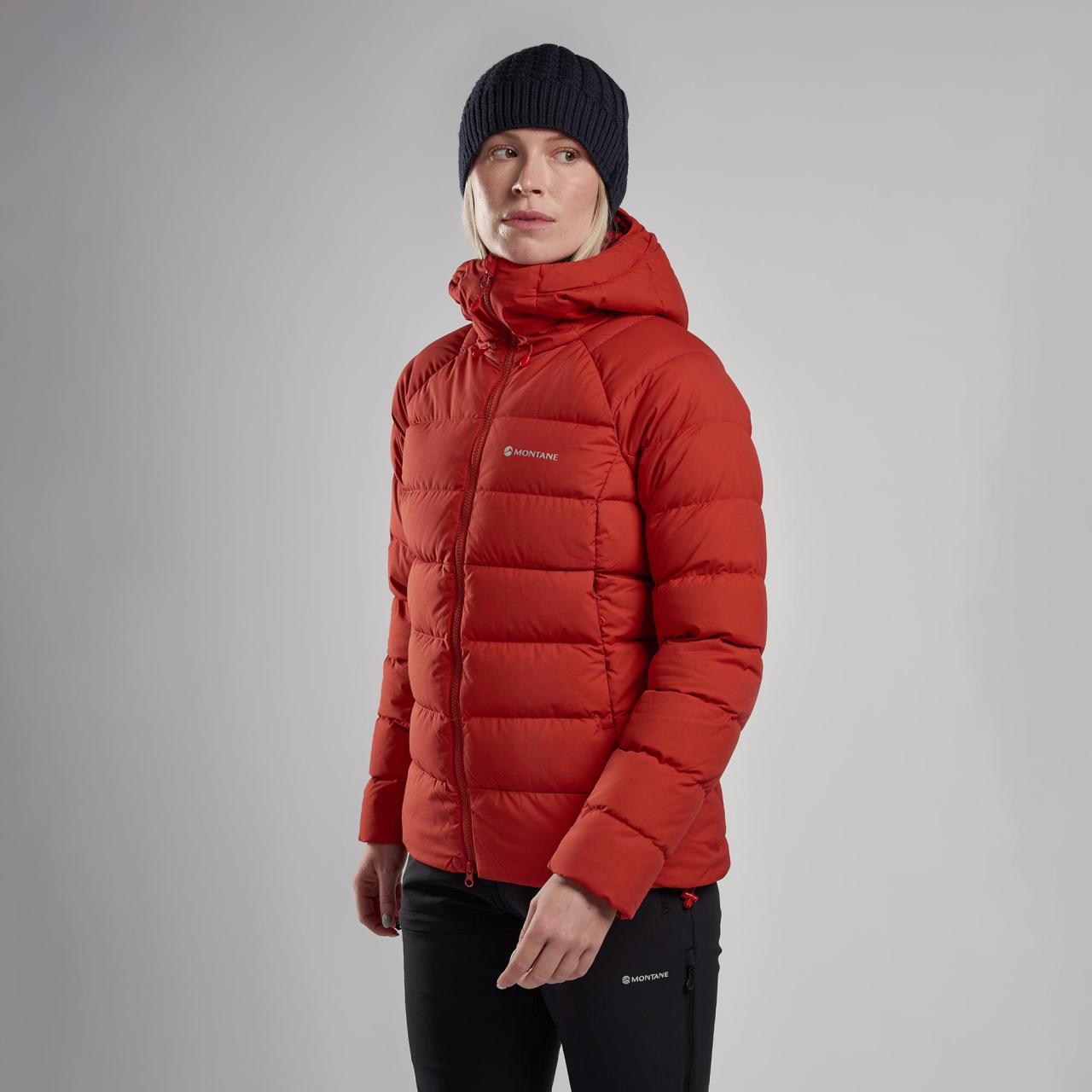 FEM RESOLVE XT HOODIE-SAFFRON RED-UK10/S dámská bunda červená