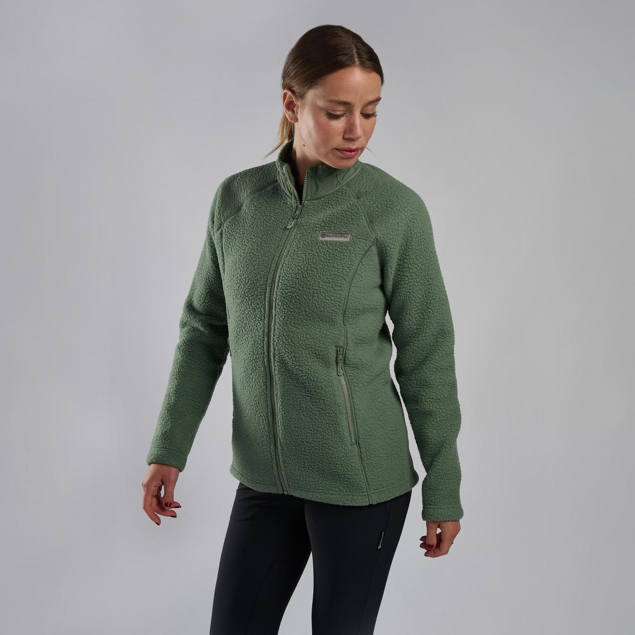 FEM CHONOS JACKET-EUCALYPTUS-UK8/XS dámská bunda tmavě šedozelená