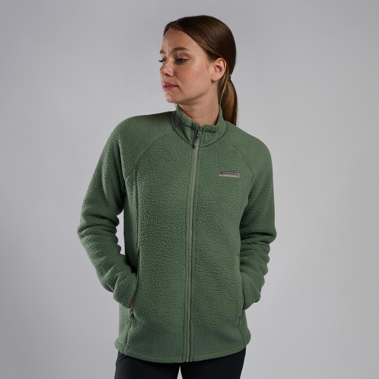 FEM CHONOS JACKET-EUCALYPTUS-UK10/S dámská bunda tmavě šedozelená