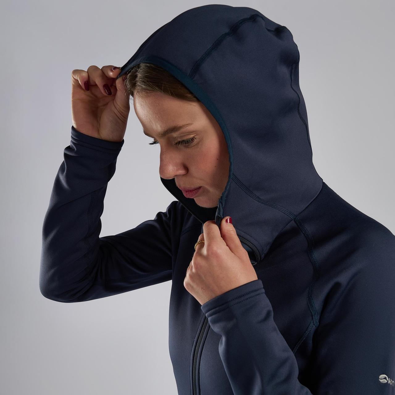 FEM FURY LITE HOODIE-ECLIPSE BLUE-UK10/S dámská mikina modrá