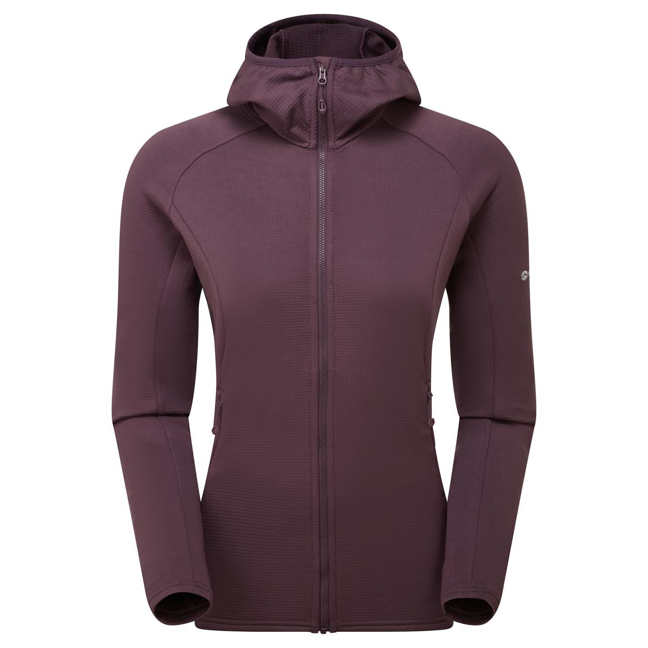 FEM PROTIUM HOODIE-MULBERRY-UK6/XXS dámská bunda hnědofialová