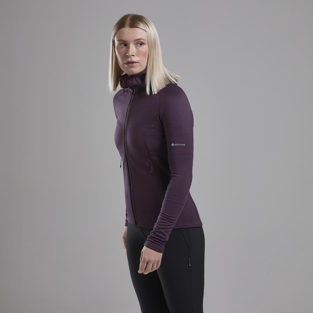 FEM PROTIUM HOODIE-MULBERRY-UK14/L dámská bunda hnědofialová