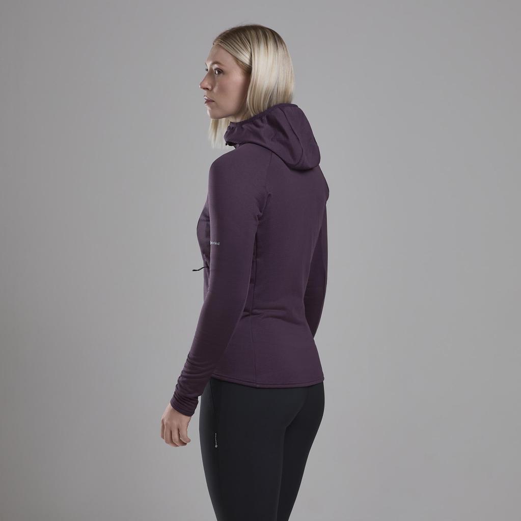 FEM PROTIUM HOODIE-MULBERRY-UK8/XS dámská bunda hnědofialová