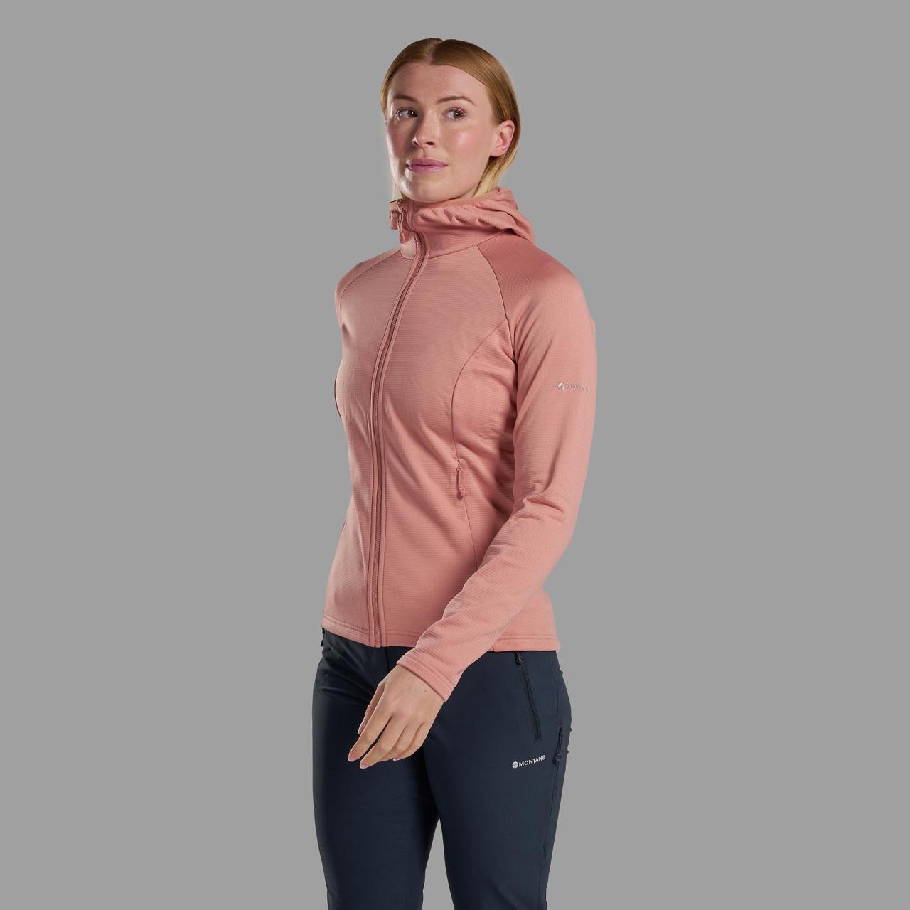 FEM PROTIUM HOODIE-PINK CLAY-UK10/S dámská mikina růžová
