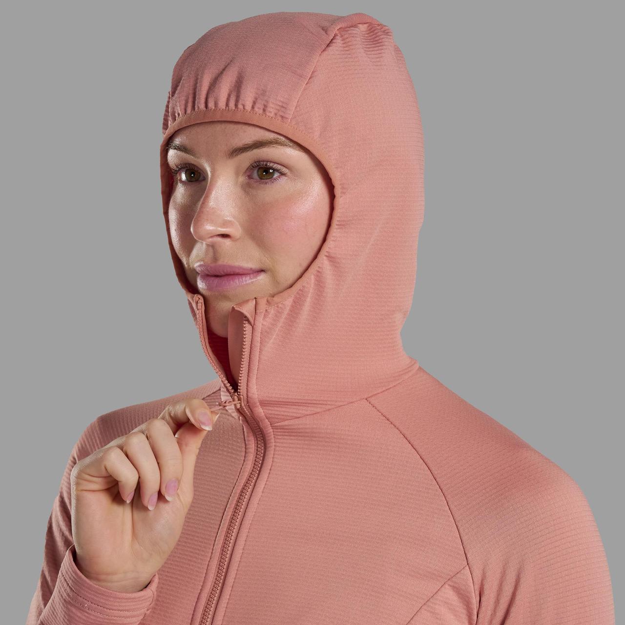 FEM PROTIUM HOODIE-PINK CLAY-UK10/S dámská mikina růžová