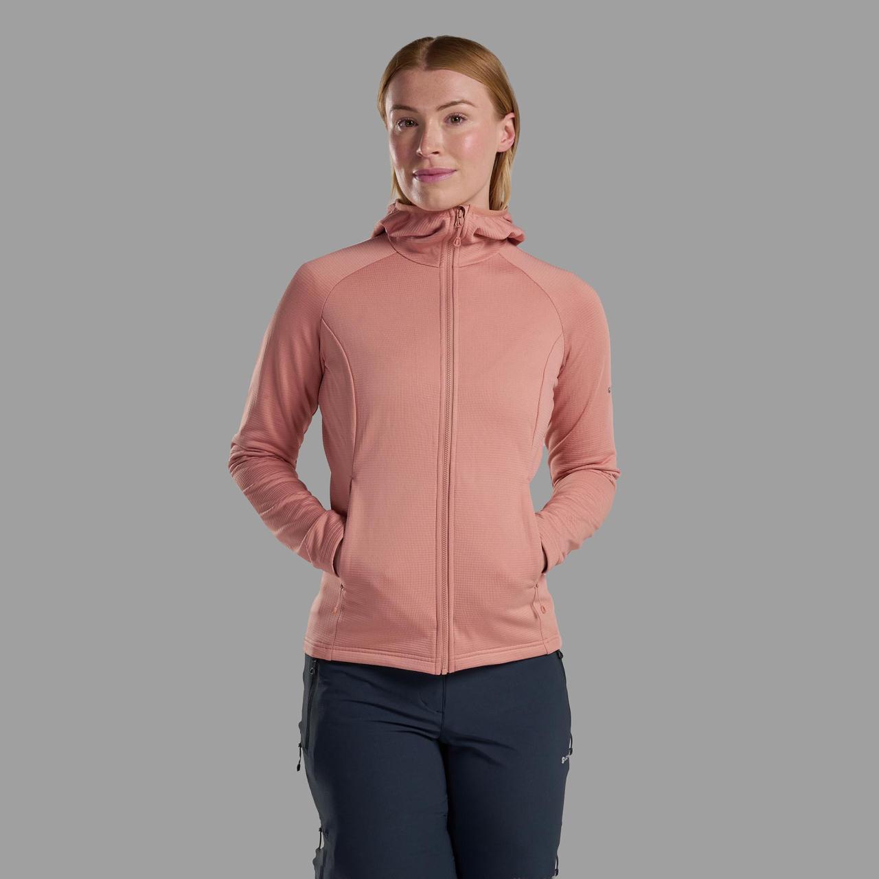 FEM PROTIUM HOODIE-PINK CLAY-UK10/S dámská mikina růžová