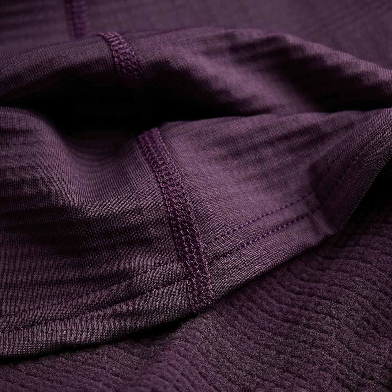 FEM PROTIUM LITE HOODIE-MULBERRY-UK12/M dámská mikina hnědofialová