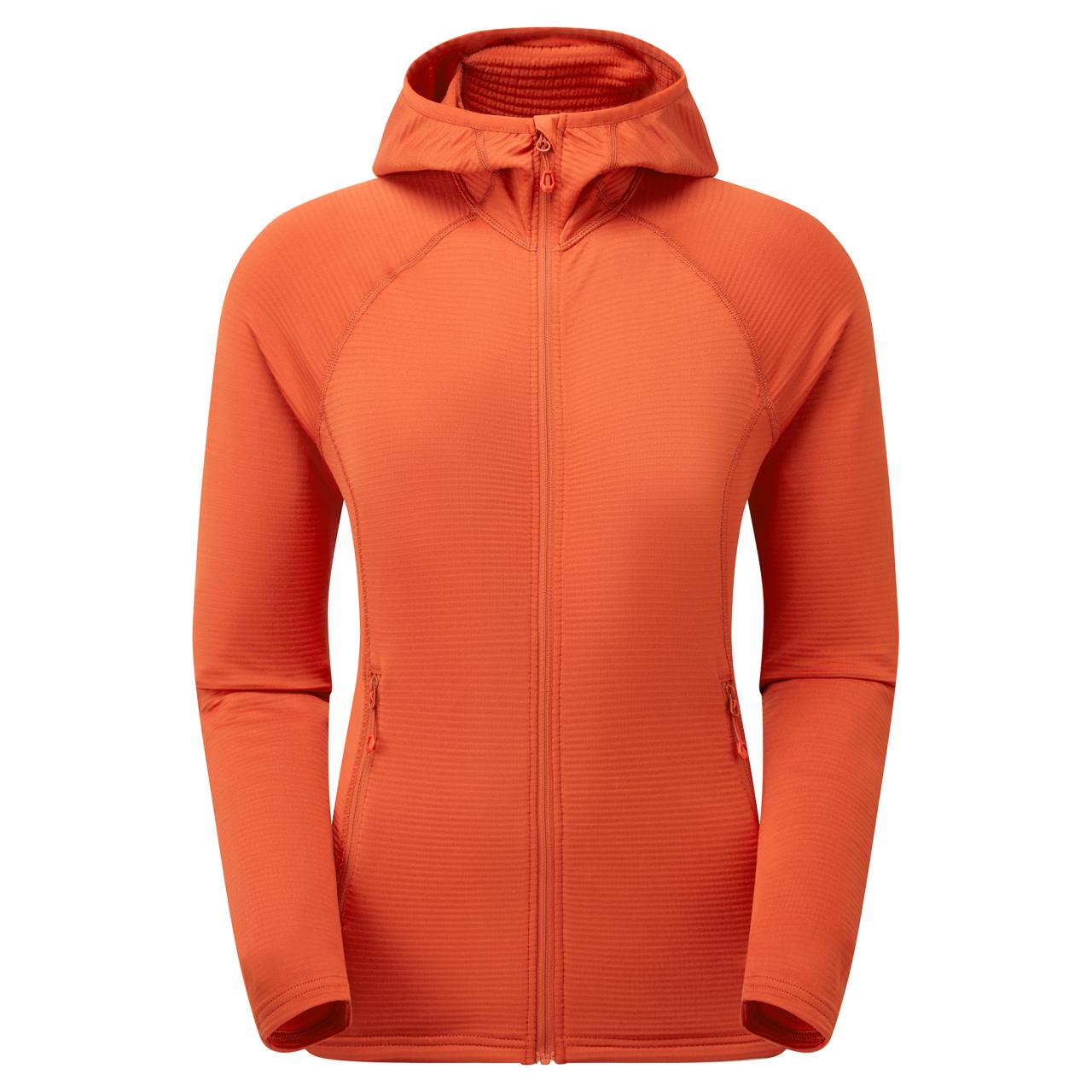 FEM PROTIUM LITE HOODIE-SAFFRON RED-UK12/M dámská mikina červená