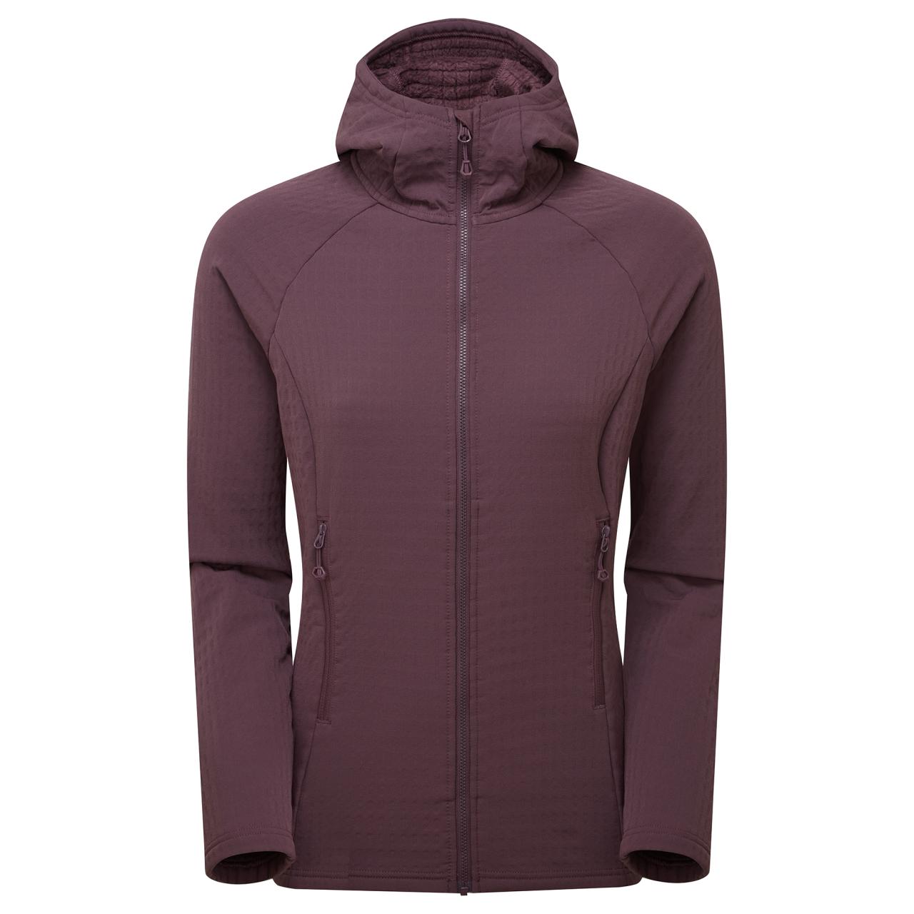 FEM PROTIUM XT HOODIE-MULBERRY-UK14/L dámská mikina hnědofialová