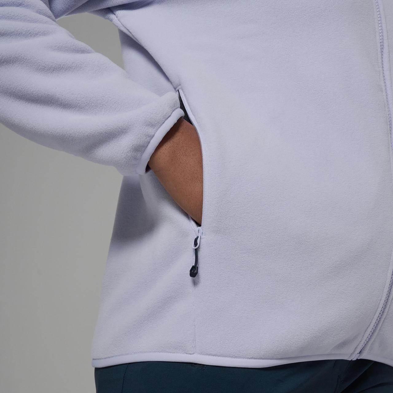 FEM ROCO JACKET-LILAC HAZE-UK10/S dámská mikina šedofialová