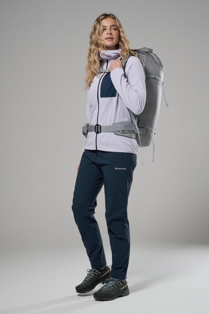 FEM MOSSA PANTS REG LEG-ECLIPSE BLUE-UK10/S dámské kalhoty modré