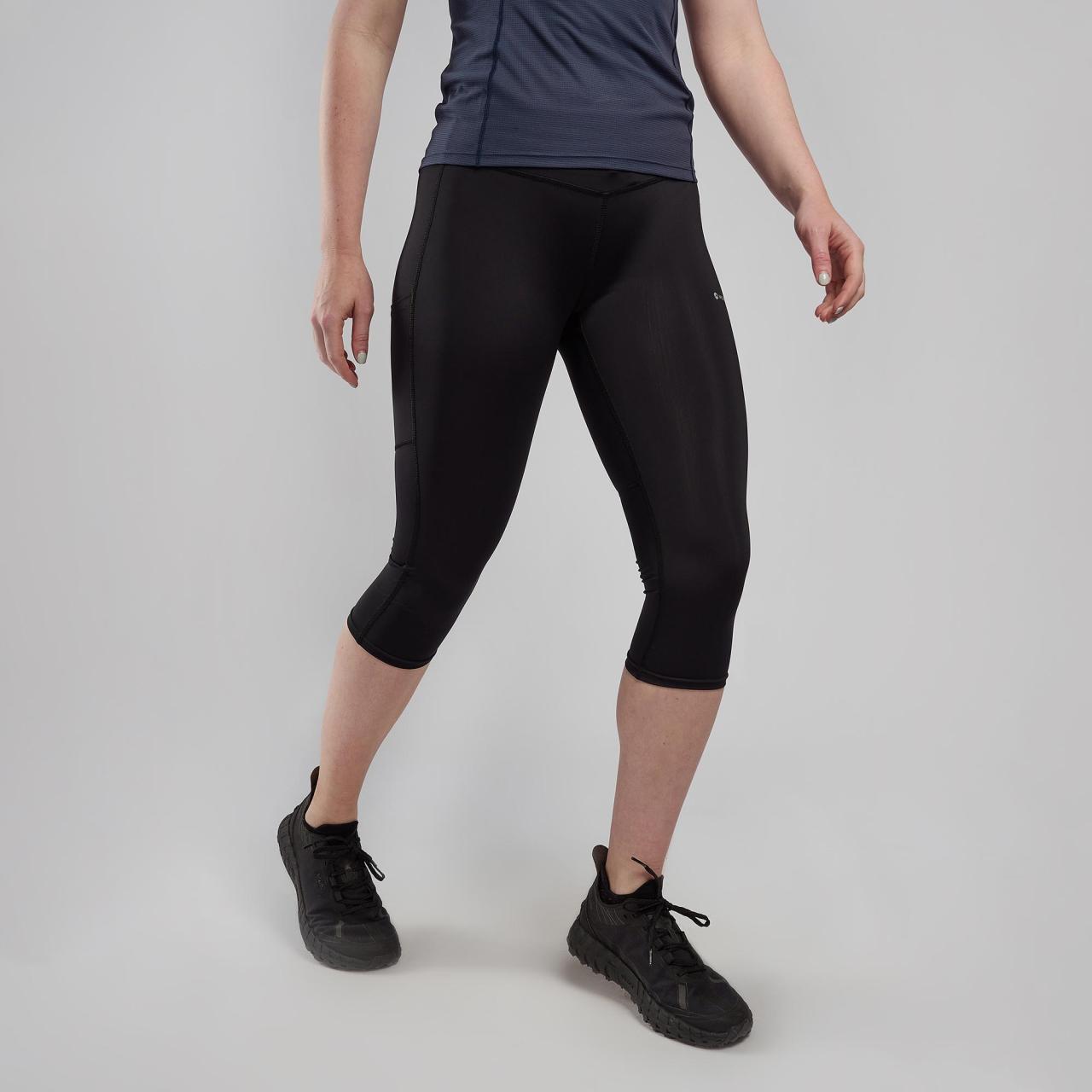 FEM SLIPSTREAM 3/4 TRAIL TIGHTS-REG LEG-BLACK-UK12/M dámské kalhoty černé