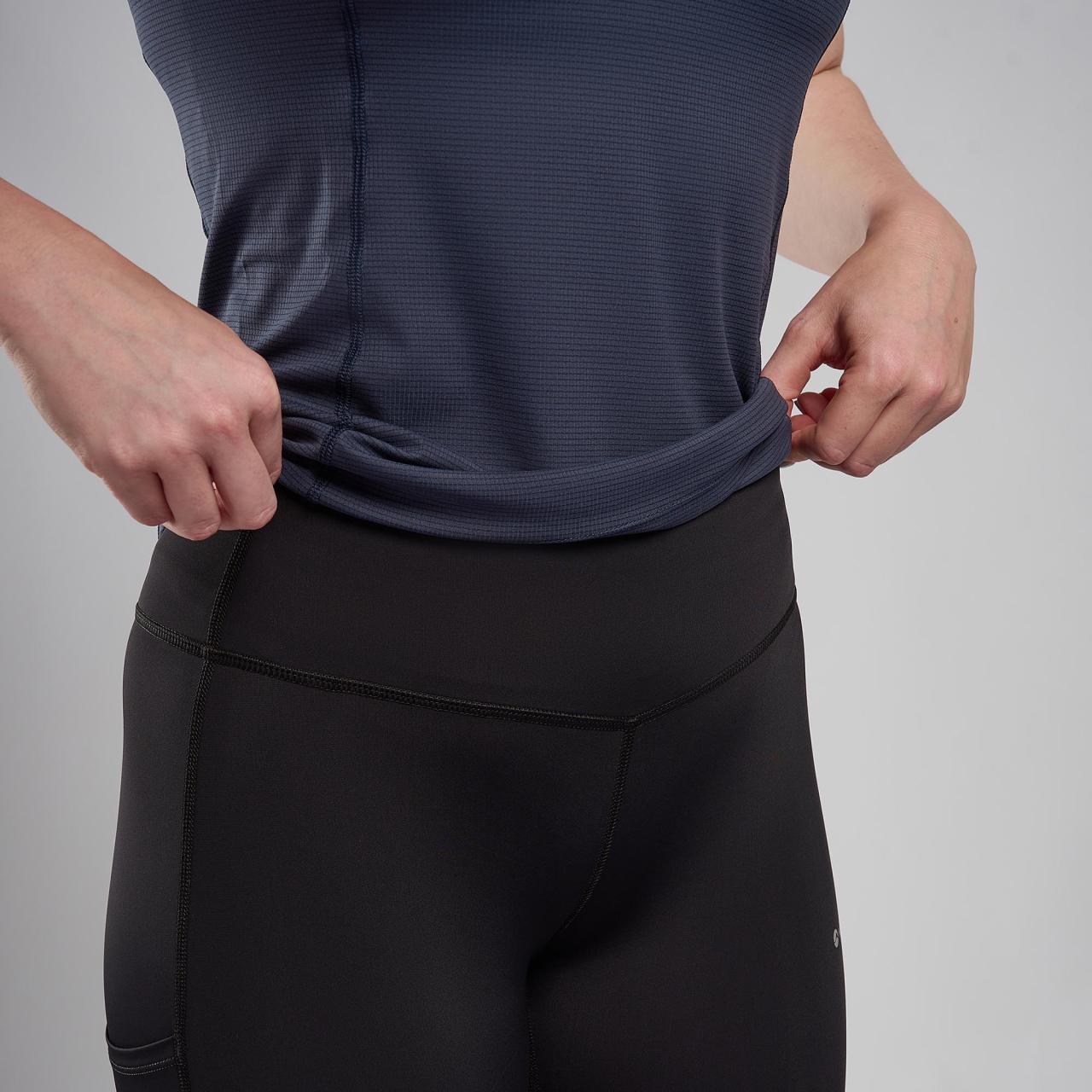 FEM SLIPSTREAM 3/4 TRAIL TIGHTS-REG LEG-BLACK-UK6/XXS dámské kalhoty černé