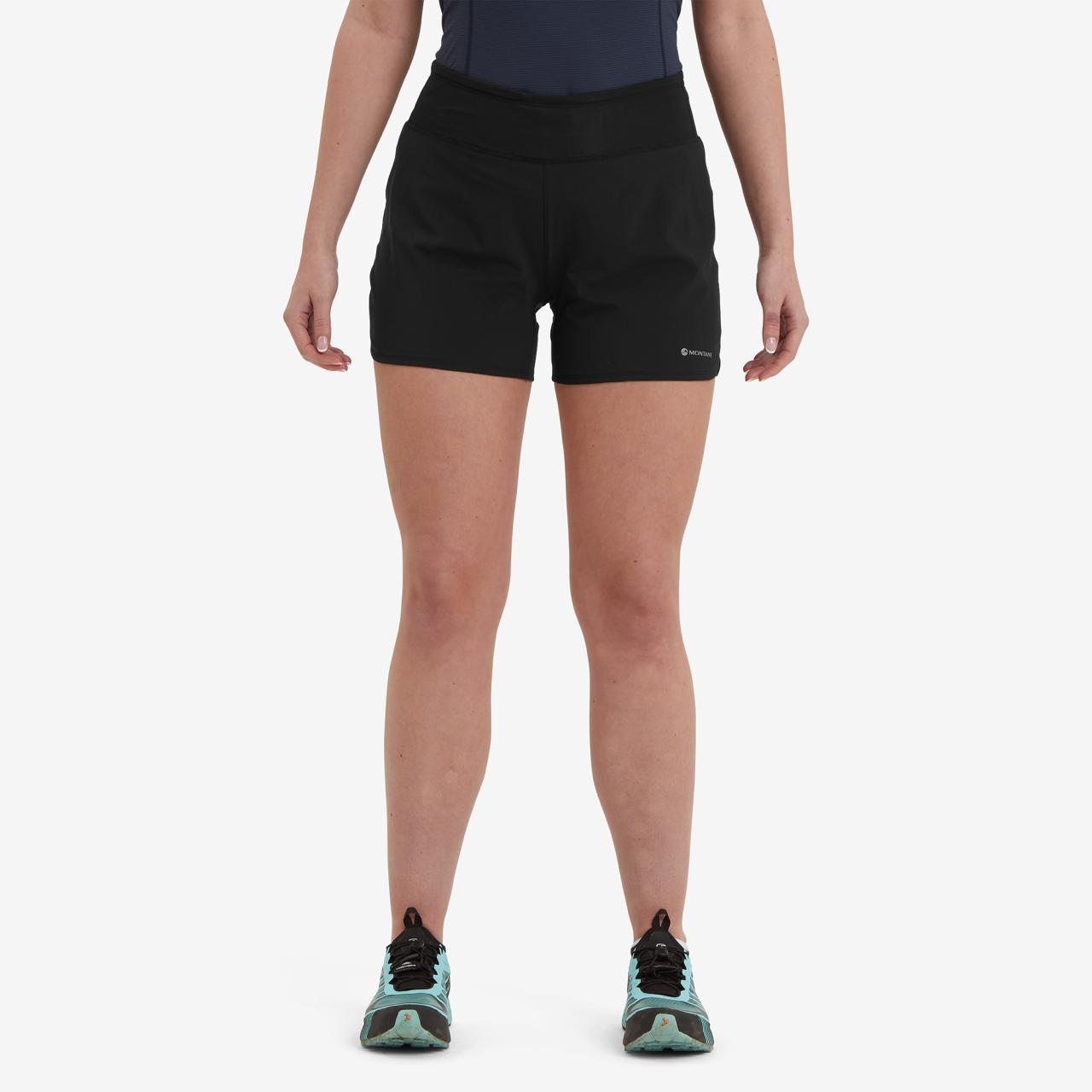 FEM SLIPSTREAM 4" SHORTS-BLACK-UK10/S dámské kraťasy černé