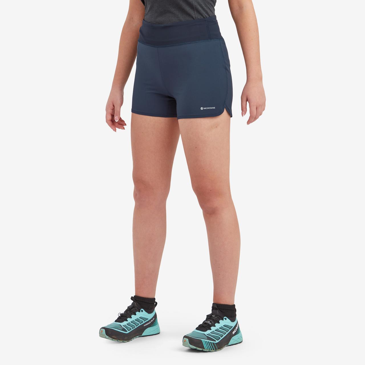 FEM SLIPSTREAM 4" SHORTS-ECLIPSE BLUE-UK6/XXS dámské kraťasy modré