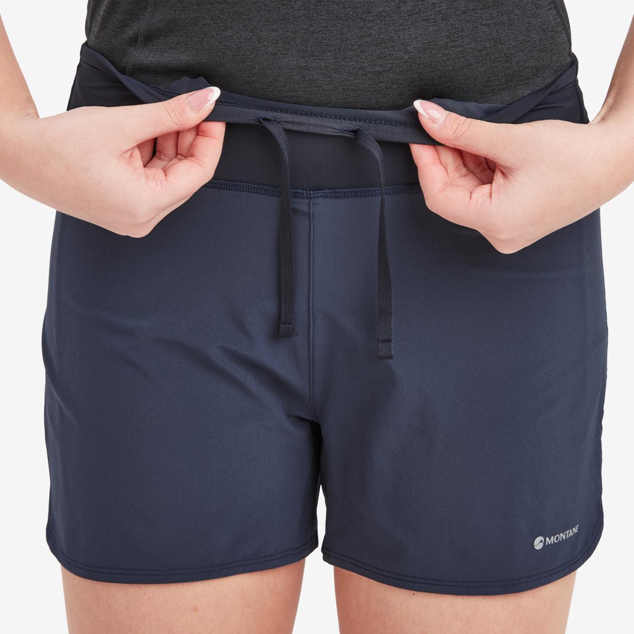 FEM SLIPSTREAM TWIN SKIN SHORTS-ECLIPSE BLUE-UK14/L dámské kraťasy modré