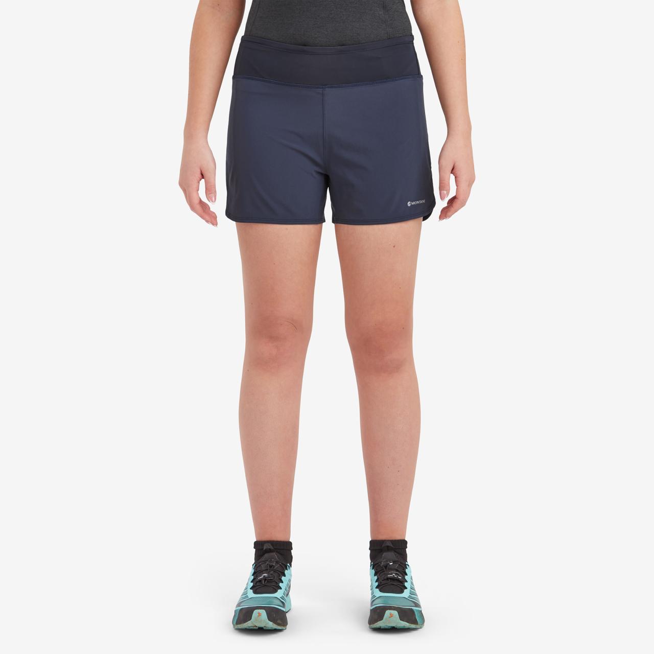 FEM SLIPSTREAM TWIN SKIN SHORTS-ECLIPSE BLUE-UK10/S dámské kraťasy modré